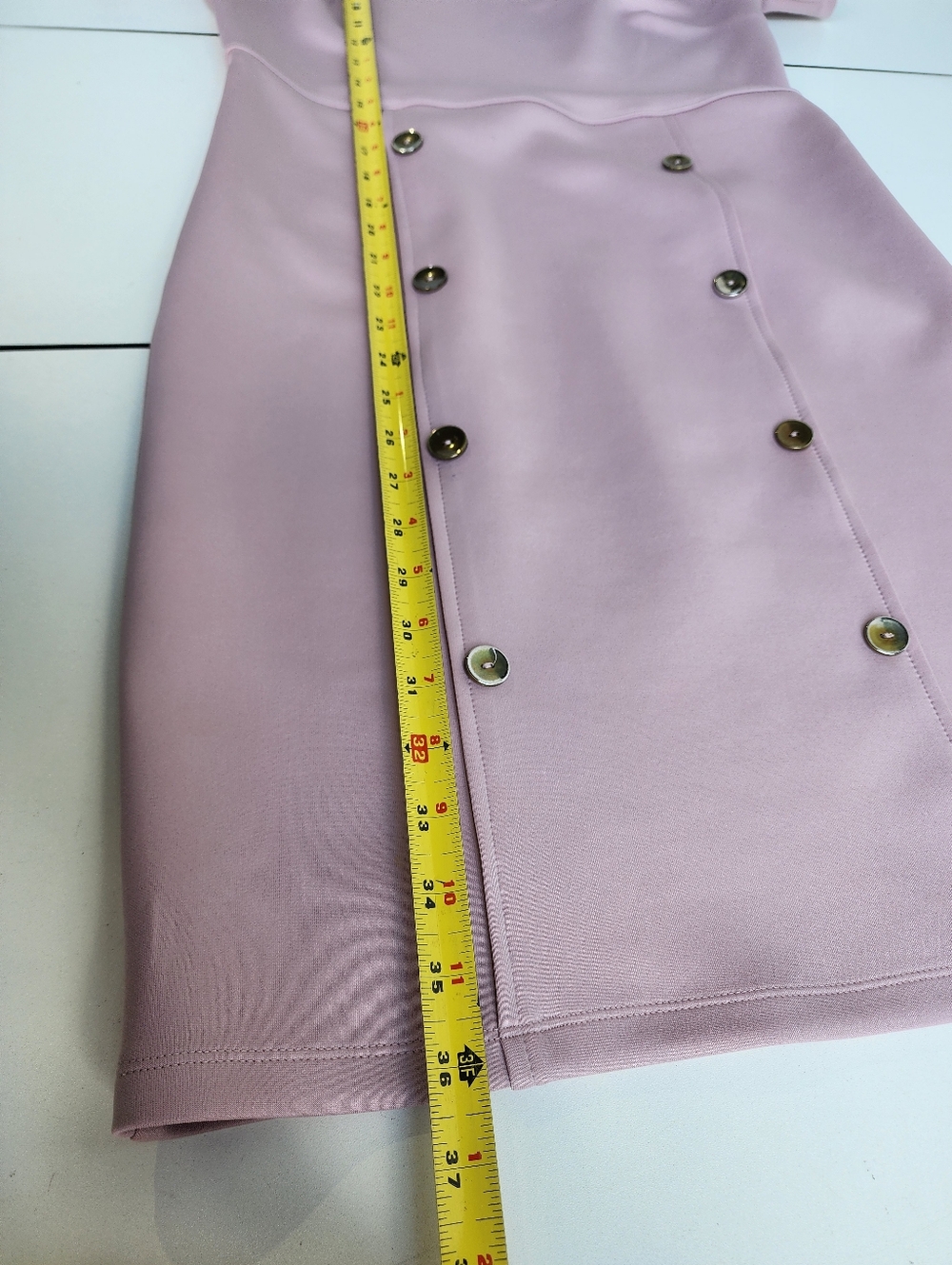 Enfocus Studio Womens Blush Pink Sleeveless Fitted Classic Button Dress 6 - Picture 10 of 14